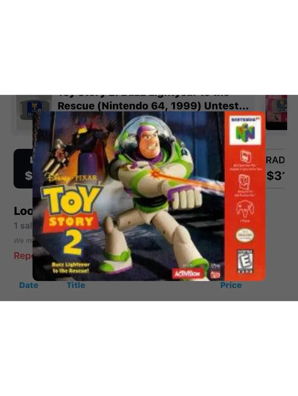 Toy Story 2 for Nintendo 64